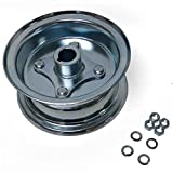 Azusa (2) 6" Go Kart 1" Live Axle Wheel - Split Steel 2pc Rim - Mini Bikes Drift Trikes