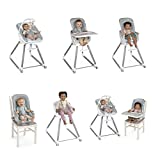 Ingenuity Beanstalk Baby to Big Kid 6-in-1 High Chair Converts from Soothing Infant Seat to Dining Booster Seat and more, Newborn to 5 Yrs - Ray