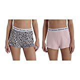 Juicy Couture 2PK Peached Lounge & Sleep Shorts (MEDIUM, LOLA PINK/HEATHER LEO)