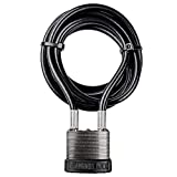 Commando Lock 8-foot Steel Cable Lock - Military Grade, 8 Foot Steel Coated Cable Lock for Bikes, Coolers, Boats, Patio Furniture, Cabinets, Guns and More
