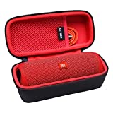 LTGEM EVA Hard Case for JBL FLIP 6 FLIP 5 Waterproof Portable Bluetooth Speaker - Travel Protective Carrying Storage Bag (Red)