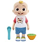 CoComelon Deluxe Interactive JJ Doll - Includes JJ, Shirt, Shorts, Pair of Shoes, Bowl of Peas, Spoon- Toys for Preschoolers