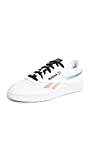 Reebok Men's Club C Revenge Pride Sneakers, White/White/Black, 8 Medium US