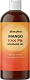 Mango Sensual Massage Oil for Couples - Alluring Tropical Full Body Massage Oil for Date Night and Nourishing Body Oil with Sweet Almond Oil - Vegan Non Staining Non Greasy Smooth Gliding Formula