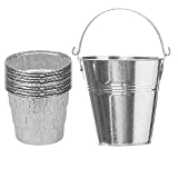 AJinTeby Grill Drip Grease Bucket with 10pcs Aluminum Disposable Bucket Insert Foil Liners for Traeger 20, 22, 34 Series, Camp Chef, Pit Boss and Other Pellet Smoker Grills