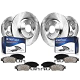 Detroit Axle - Front & Rear Disc Rotors + Ceramic Brake Pads Replacement for 2008-2013 Nissan Rogue - 8pc set