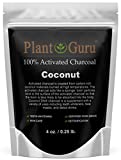 Activated Charcoal Powder 4 oz. COCONUT - Food Grade Kosher Non-GMO - Teeth Whitening, Facial Mask and Soap Making. Promotes Natural Detoxification and Helps Digestion