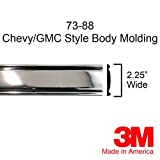 Automotive Authority 1973-1987 Chevy GMC Chrome Side Body Trim Molding C10, C20, C30, K10, K20, K30, V10, Suburban, Custom Deluxe, Silverado, Pickup Trucks - 2.25" Wide (Full Roll - 320")