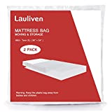 Lauliven 2-Pack Mattress Bag for Moving - Twin/Twin XL Size Mattress Storage Bag - 4 Mil Extra Thick Heavy Duty Mattress Protection Cover - 54 x 96 Inch