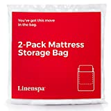 Linenspa Heavy Duty Mattress Storage Bags, Twin XL, Clear