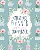 Undated Customizable Homeschool Planner and Essential Organizer | Mint Cactus Watercolors: Best Homeschool Planner and Organizer and Record Keeper for ... info, keep notes. (Homeschool Planners)