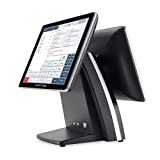 SmartPOS 129, Cash Register (POS) Terminal with 15-inch Flat Touch Screen and 15-inch Customer-Facing Screen for Small to Medium-Sized Retailers, Fully Integrated with Scan Data