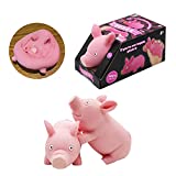 Squishy Toy Pink Pig Gifts for Kids Adults Popping Out Eyes Animal Squishies Anxiety Stress Relief Autism Disorders Funny Piggy Sensory Stress Toy for Girl Boy Women Girlfriend Birthday Party Favors
