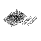 uxcell Compression Spring,304 Stainless Steel,10mm OD,1mm Wire Size,50mm Free Length,Silver Tone,20Pcs