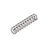 uxcell Compression Spring,304 Stainless Steel,6mm OD,1mm Wire Size,12.5mm Compressed Length,25mm Free Length,37.2N Load Capacity,Silver Tone,10pcs