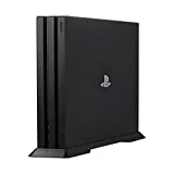 Younik Vertical Stand for PS4 Pro, Built-in Cooling Vents and Non-Slip Feet Steady Base Mount for PS4 Pro, Black