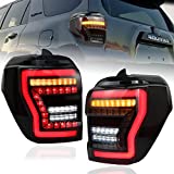 PGTOPONE Smoked Lens Rear Tail Light Sequential Flash Singal Brake Reverse Lights Replacement With Toyota 4runner 4 Runner 2010-2021 Tail Light Assembly 1 Pair Passenger and Driver SidePlug and Play