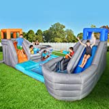 Nerf Super Soaker Ultimate Water Park  Head to Head Battle Arena Mega Inflatable Bounce House for Ultimate Water Battles