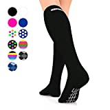 Go2 Compression Socks for Men Women Nurses Runners| Medium Compression Stockings (Black 16-22 mmHg, Medium)