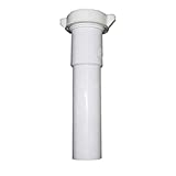 LASCO 03-4341 White Plastic Tubular 1-1/4-Inch by 6-Inch Slip Joint Extension with Nut and Washer