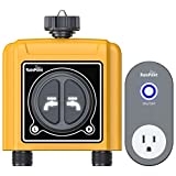 RAINPOINT Sprinkler Timer WiFi,Water Timer for Garden Hose,Smart Hose Timer,Automatic Manual Delay Irrigation System Controller with Wireless APP Voice Control Dual Modes,Brass Inlet,V2, 2023 Release