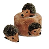 ZippyPaws Burrow, Woodland Friends Hedgehog Den - Interactive Dog Toys for Boredom - Hide and Seek Dog Toys, Colorful Squeaky Dog Toys for Small & Medium Dogs, Plush Dog Puzzles
