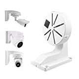 compcctv CCTV Security Camera Mount Bracket, ABS Indoor Outdoor Wall Mount L-Type Bracket for CCTV Security Dome IP Camera Mounting,DaHua Hikvision Dome Cameras