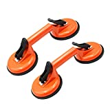 Glass Lifting Suction Cups Heavy Duty Vacuum Aluminum Alloy Handle Holder to Lift Large Glass/Floor Gap Fixer/Tile Lifter/Moving Window,Mirror/Windshield Removal & Install Tool