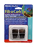 Penn-Plax Filt-a-Carb Replacement Activated Carbon Media Cartridges (2 Pack)  Fits Multi-Pore and Undergravel E Filters  Provides Chemical Filtration (FC2)