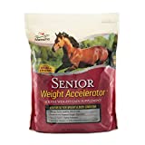 Manna Pro Weight Accelerator for Senior Horses | Made with Omega 3 Fatty Acids from Flaxseed | 8 Pounds