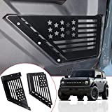 West-xingzhe Front Door Storage Pockets, Door Side Insert Organizer Box for 2021 2022 Ford Bronco 2/4 Door, Ford Bronco Accessories, 2Pcs (FLAG)