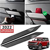 Ecarzo for Ford Bronco Door Handle Storage Boxes Door Pockets Tray Organizer Compatible with Bronco 4 Door, Interior Accessories (Set of 2)