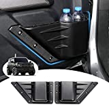 Canvcle Compatible with Front Door Storage Box Ford Bronco 2021 2022 2023 4-Door Cup Holder PocketDoor Side Insert Organizer Black 2PCS (Not for Bronco Sport)