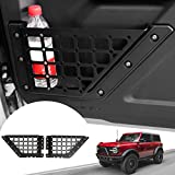 Mabett Front Door Alloy Steel Storage Pockets Molle Panel Door Side Organizer Box for Ford Bronco Accessories 2021 2022 2/4 Door