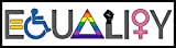 Equality Bumper-Sticker - We are All Powerful Valuable Deserving & Equal Vinyl Decal 6" x 2" Car Auto-Mobile Vehicle Window LGBT-Q-IA Gay Pride Female BLM + Better Than Magnets