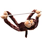 24-Inch Hanging Monkey Stuffed Animal  Monkey Toy with Specially Designed Ultra Soft Plush Feel for Kids - Hands and Feet Connect Together - Bring These Popular Monkeys Home to Boys & Girls Ages 3+