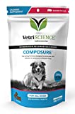 VETRISCIENCE Composure Calming Treats for Dogs Dealing with Anxiety, Separation Stress, Noise, Thunder and Barking - Yummy Flavored Chews Pets Love