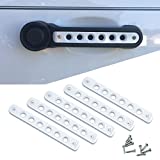 Aluminum Door Handle Knobs Cover, Side Door Grab Handle Inserts Cover Trim Fit for 2007-2018 Jeep Wrangler JK & Unlimited 4 Door 5pcs/Set(White)