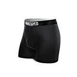 MANSCAPED Mens Anti-Chafe Athletic Performance Boxer Briefs (L) Black
