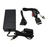 AC Adapter Power Supply 8.5v SCPH-70100 +AV Cable for Slim Ps2 Playstation 2 PS2