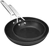 MSMK Nonstick 8" and 10" Frying Pan Skillet Set, Limestone Non Stick Coating From GRE, 4mm Stainless Steel Base Induction Compatible, Oven Safe, Dishwasher Safe Frying Pans