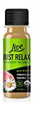 Live Just Relax Organic Probiotic Tea Shots with Chamomile and Lemon Balm (12-pk) | Zero Sugar | Zero Calorie | Zero Carb | Organic, Non-GMO, Vegan, Gluten Free, Kosher | Guava |2oz Bottles (Pk of 12)