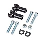 Passenger Foot Peg Supports Mounts Clevis Kits Fits For Harley Davidson Softail 2000-2006(Black)