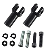 Passenger Foot Peg Support Mount Clevis Kit Compatible With Harley Davidson Softail 2000-2006 (Black)