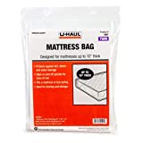 U-Haul Standard Twin Mattress Bag  Moving & Storage Cover for Mattress or Box Spring - 87 x 39 x 10