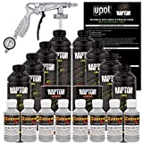 U-POL Raptor Dove Gray Urethane Spray-On Truck Bed Liner Kit W/Free Spray Gun, 8 Liters