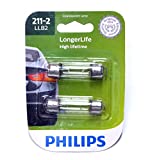 Philips 211-2LLB2 LongerLife Miniature Bulb, 2 Pack