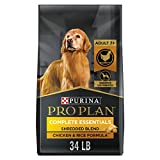 Purina Pro Plan Senior Dog Food With Probiotics for Dogs, Shredded Blend Chicken & Rice Formula - 34 lb. Bag