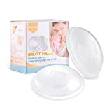 Breast Shells, Nursing Cups, Milk Saver, Protect Sore Nipples for Breastfeeding, Collect Breastmilk Leaks for Nursing Moms, Soft and Flexible Silicone Material, Reusable, 2-Pack