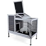 Petsfit Guinea Pig Cage Rabbit Hutch Rabbit Cage Bunny Cage Bunny Hutch Guinea Pig Hutch with Pull Out Tray